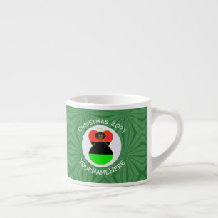 African Diaspora American Christmas Angel Espresso Cup
