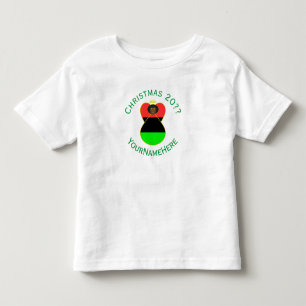 African Diaspora Angel Christmas Flag Personalized Toddler T-shirt