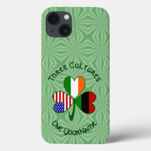 African Diaspora Irish American Shamrock Personal iPhone 13 Case