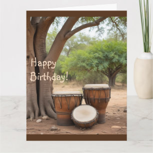 African Drums Card