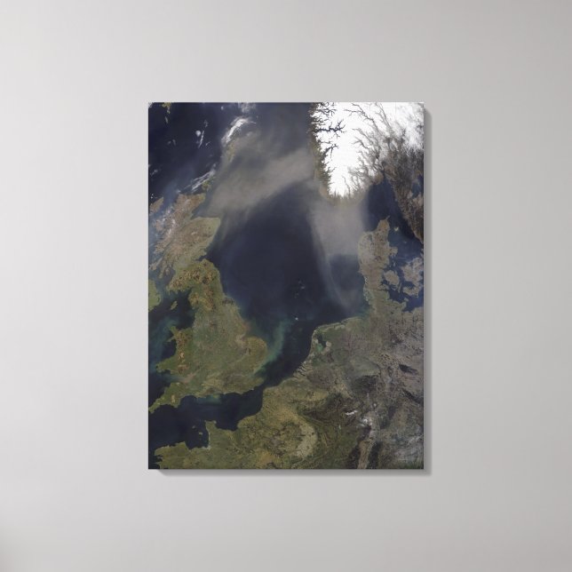 African dust blowing over Scotland Canvas Print (Front)