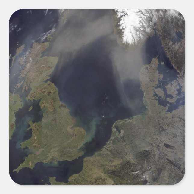 African dust blowing over Scotland Square Sticker (Front)