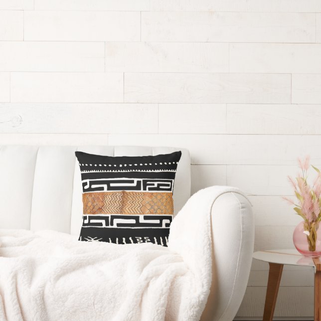 “African Echoes of Comfort”: Throw Pillow (Couch)