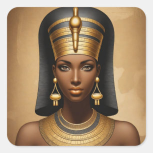 African Egyptian Woman Square Sticker