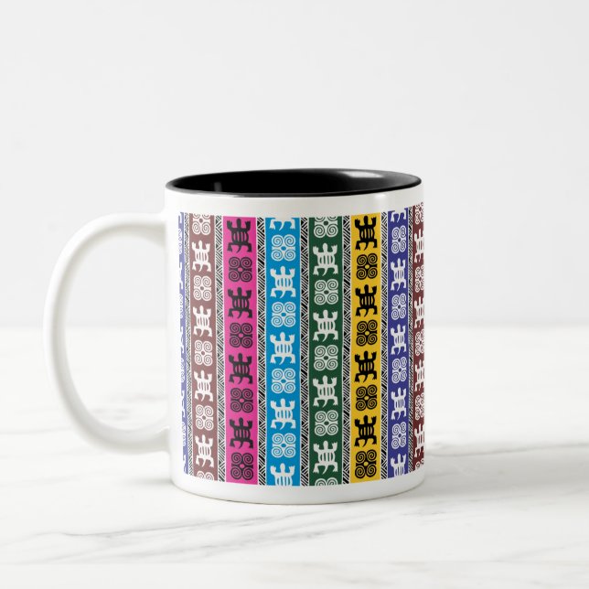 African Element Art Series Two-Tone Coffee Mug (Left)