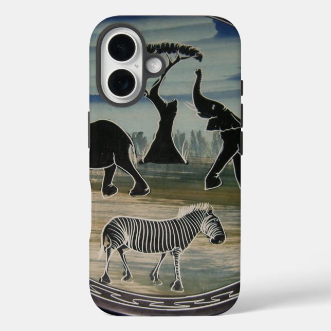 African Elephant Art Print Case-Mate iPhone Case (Back)