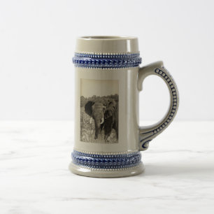 African Elephant Beer Stein