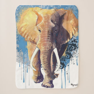African Elephant Design | Wildlife Animal  Sherpa Blanket