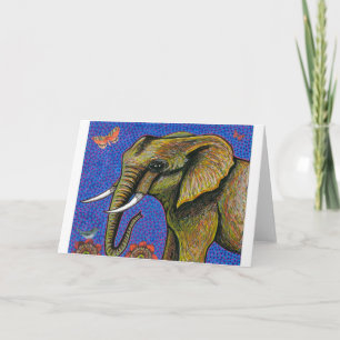 African Elephant Greeting Card