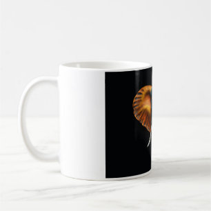 African elephant head  coffee mug