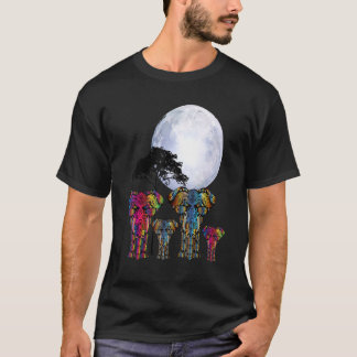 African Elephant Henna Stylish Artistic Save The E T-Shirt