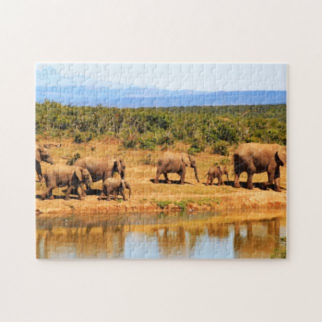 African elephant jigsaw puzzle (Horizontal)