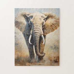 African Elephant Jigsaw Puzzle