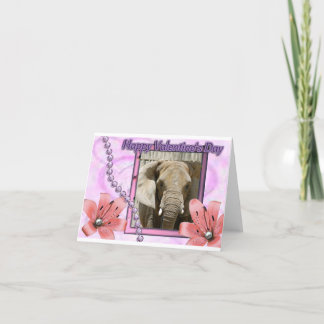 African Elephant Note Card