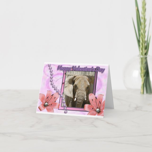 African Elephant Note Card (Front)