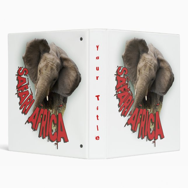 African elephant photograph albums binder (Background)