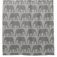 African Elephant Silhouettes Pattern
