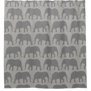 African Elephant Silhouettes Pattern
