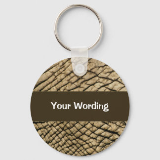 African elephant skin - safari curios keychain