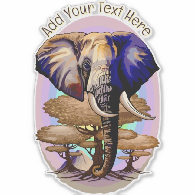 African Elephant Surreal Portrait  (Front)