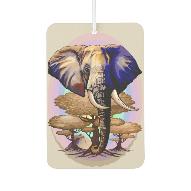African Elephant Surreal Portrait  Air Freshener (Front)