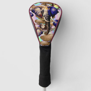 African Elephant Surreal Portrait Golf Head Cover