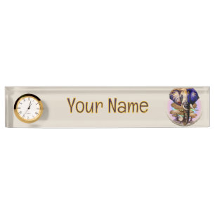 African Elephant Surreal Portrait  Nameplate