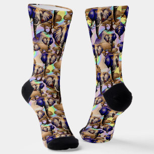 African Elephant Surreal Portrait  Socks