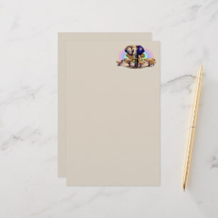 African Elephant Surreal Portrait Stationery