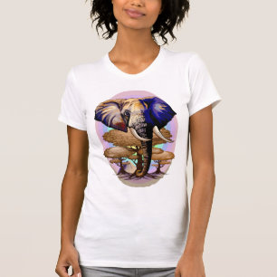 African Elephant Surreal Portrait  T-Shirt