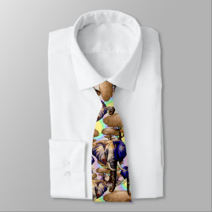 African Elephant Surreal Portrait  Tie