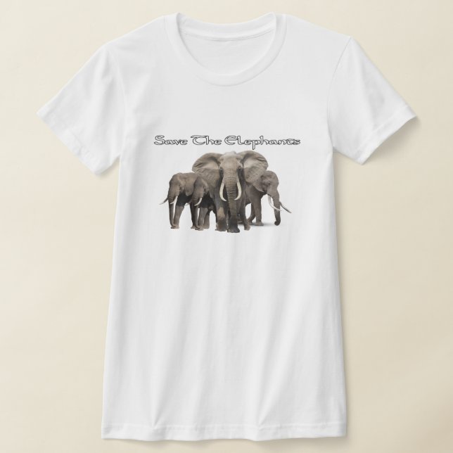 African Elephant T-Shirts (Laydown)