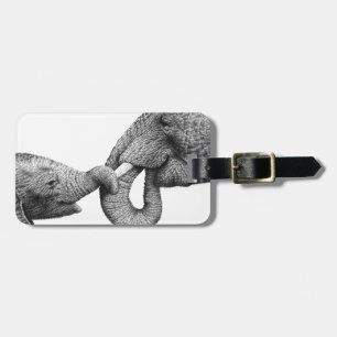 African Elephants Luggage Tag