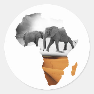African elephants sticker