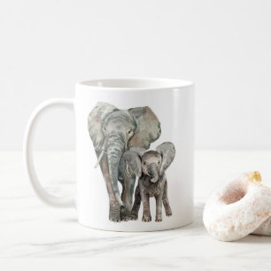 African Elephants wild animal Coffee Mug