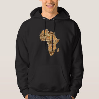 African Equality Pattern Melanin Skin Tone Africa Hoodie