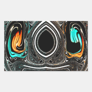 African Ethnic Doodle Zebra textured Art Print Sticker