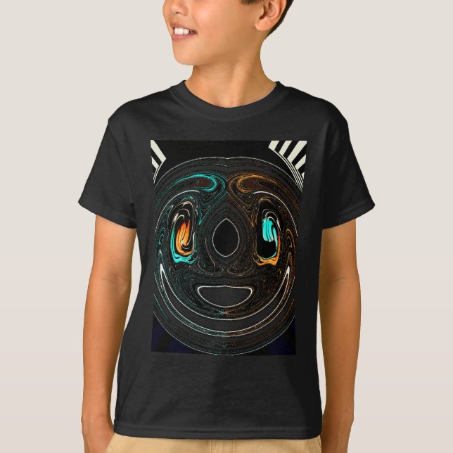 African Ethnic Doodle Zebra textured Art Print T-Shirt (Front)