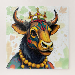 african ethnic Kwanzaa Wild Animals in Disguise Jigsaw Puzzle