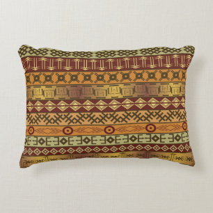 African ethnic motifs, ornamental background. accent pillow