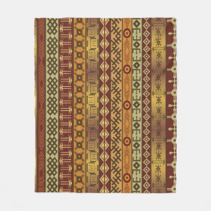 African ethnic motifs, ornamental background. fleece blanket