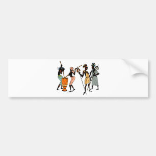 African Ethnic Native tribal design Bumper Sticker