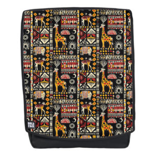 African ethnic traditional ornament, tribal patter backpack