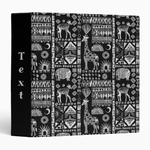 African ethnic traditional ornament, tribal patter binder