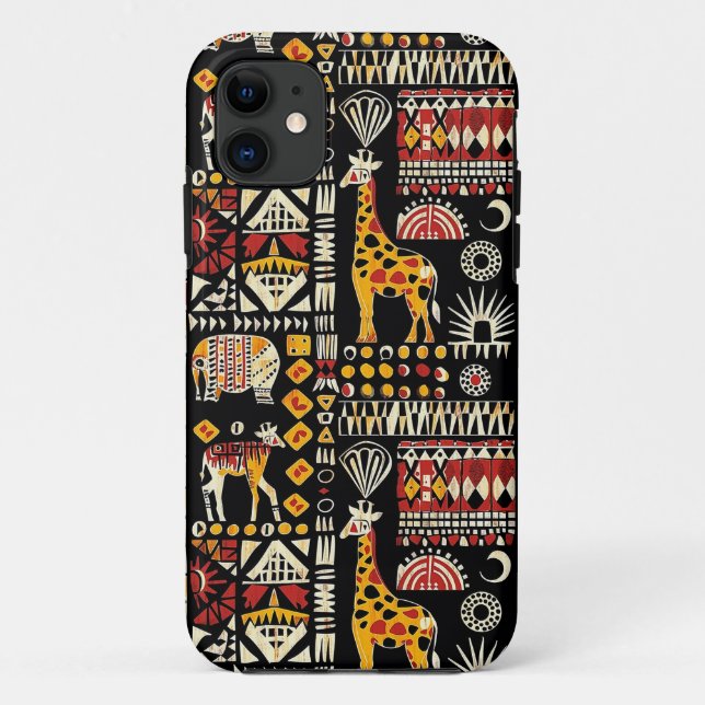 African ethnic traditional ornament, tribal patter Case-Mate iPhone case (Back)