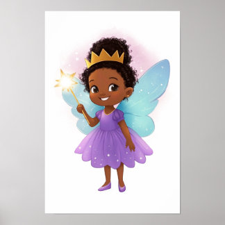African Fairy Girl  Poster