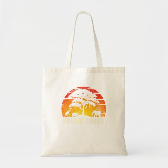 African Family Vacation Safari Squad Funny Matchin Tote Bag (Front)