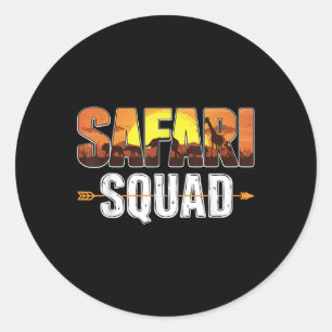African Family Vacation Summer Vacay Trip Safari S Classic Round Sticker
