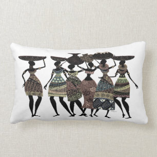 African Feast Lumbar Pillow