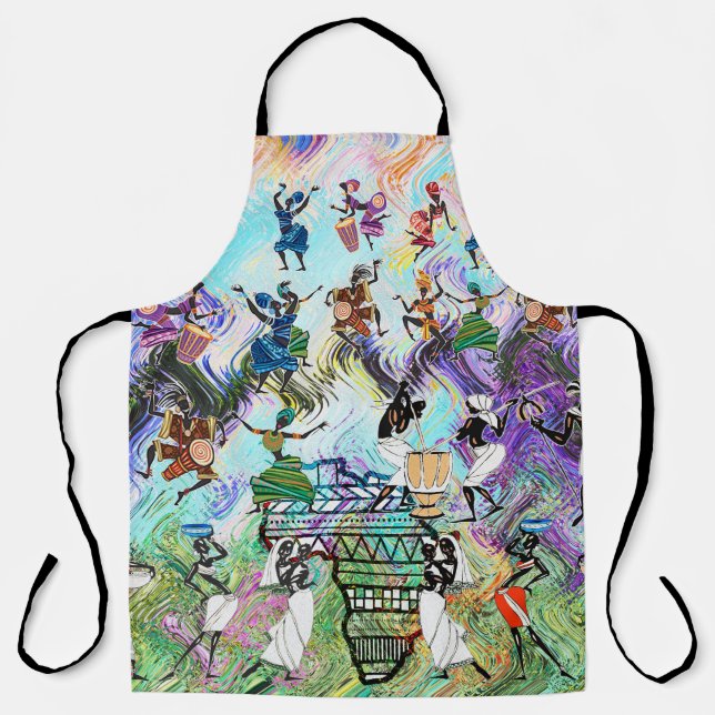 African Feast: Rhythms of Africa  Apron (Front)